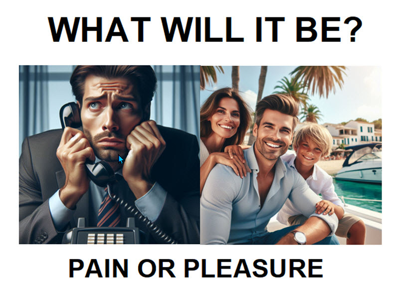 Continue suffering or have fun